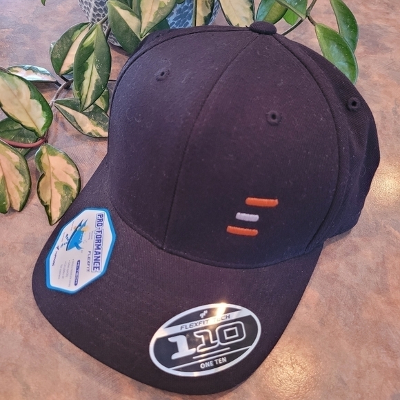 ONE TEN Ballcap with Embroidered Detail, Black, Adjustable - Picture 1 of 8